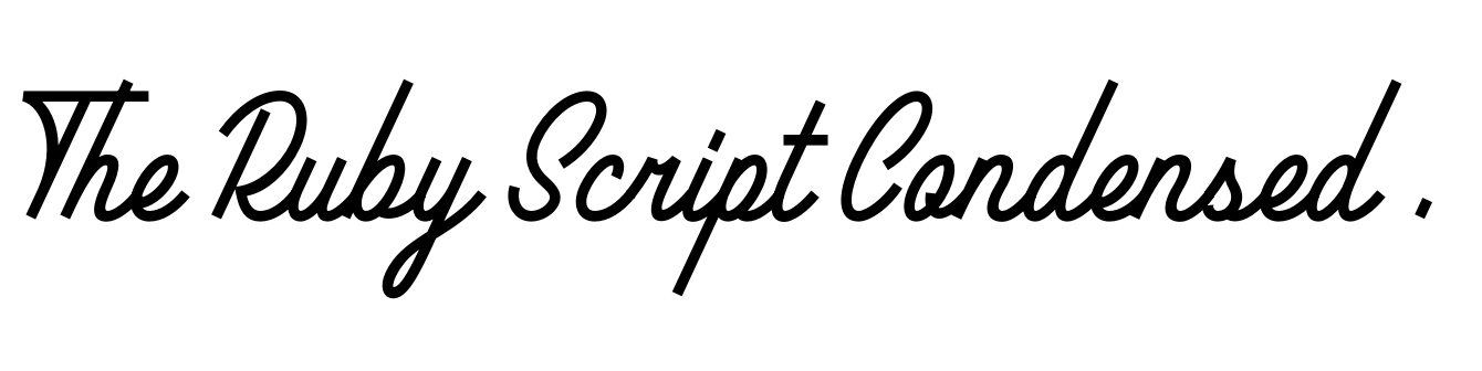 The Ruby Script Condensed Medium